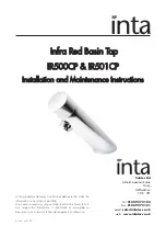 Inta IR500CP Installation And Maintenance Instructions Manual preview