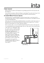 Preview for 7 page of Inta Mio MM40014CP Installation And Maintenance Instructions Manual