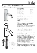 Inta NC230CP Installation And Operating Instructions preview