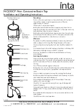 Preview for 2 page of Inta NC230CP Installation And Operating Instructions