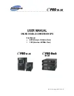 Preview for 1 page of Integra EPRO-Rack1K-3K User Manual