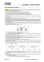 Preview for 19 page of Integra Xmart OPTIMA-33 10K User Manual