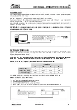 Preview for 6 page of Integra Xmart OPTIMA RT10 1.5K User Manual