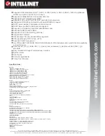 Preview for 2 page of Intellinet 525312 Specifications