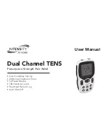 Preview for 1 page of intensity Dual Channel TENS User Manual