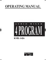 Preview for 1 page of Inter-m RMX-1426 Operating Manual