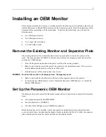 Preview for 5 page of Intergraph ErgoAct OEM Monitor Installation Manual