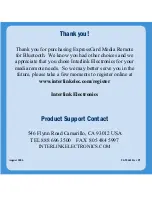 Preview for 24 page of Interlink electronics ExpressCard Media Remote for Bluetooth User Manual