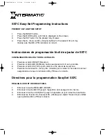 Intermatic SS7C Programming Instructions preview