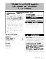 International comfort products H2A336G D200 series Technical Support Manual preview