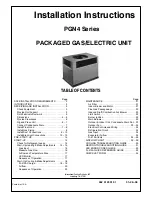 Preview for 1 page of International comfort products PGN4 Series Installation Instructions Manual