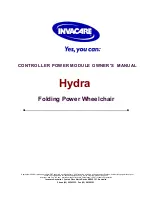 Preview for 83 page of Invacare Hydra C650PW Owner'S Manual