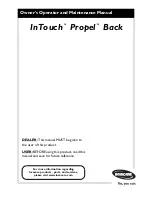 Invacare InTouch 1143199 Owners Operating & Maintenance Manual preview