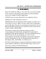 Preview for 15 page of Invacare Stratos Aerosol IRC1710 Operator'S Manual