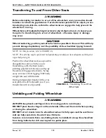 Preview for 18 page of Invacare Tracer IV Owner'S Operator And Maintenance Manual