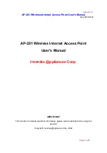 Preview for 1 page of Inventec AP-201 User Manual