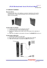 Preview for 4 page of Inventec AP-201 User Manual