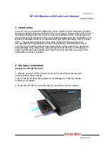 Preview for 3 page of Inventec CP-108 User Manual