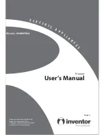 Preview for 1 page of INVENTOR INVMVF86A User Manual