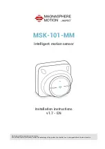 Inxpect MAGNASPHERE MOTION MSK-101-MM Installation Instructions Manual preview