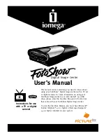 Iomega FotoShow Digital Image Center User Manual preview
