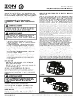 Preview for 3 page of ION 34040 Operator'S Manual