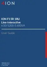 ION F15R User Manual preview