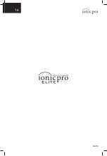 Preview for 20 page of Ionic Pro ELITE TA740 Owner'S Manual