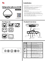 IQ IQSpeakerphone S330 Quick Manual preview