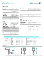 Preview for 2 page of Iqinvision IQeye Sentinel Series IQ802 Specifications