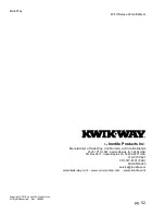 Preview for 52 page of Irontite Products Kwik-Way SVS II Deluxe Instruction Manual And Parts List