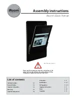 Preview for 1 page of iRoom iDock Portrait Assembly Instructions Manual