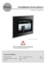 Preview for 1 page of iRoom miniDock Installation Instructions Manual