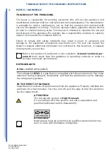 Preview for 7 page of ISA MILLENNIUM MY2019 Use And Maintenance Manual