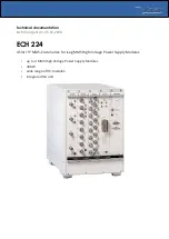 Preview for 1 page of iseg ECH 224 Technical Documentation Manual