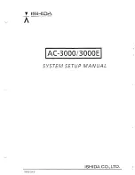 Preview for 1 page of ISHIDA AC-3000 System Setup Manual