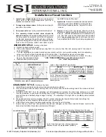 Preview for 1 page of iSi LL18 Installation