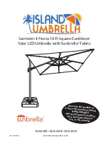 Preview for 1 page of Island Umbrella Santorini II Fiesta NU6245 Manual