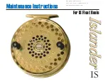 Preview for 1 page of Islander Steelheader Maintenance Instruction