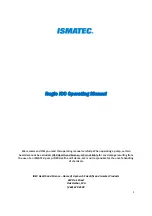 Ismatec Reglo ICC Operating Manual preview