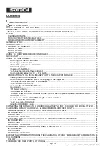 Preview for 3 page of Isotech 17702P User Maintenance Manual/Handbook