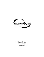 Preview for 8 page of Ispring WSP Series User Manual