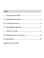 Preview for 3 page of it ITNS-400 User Manual