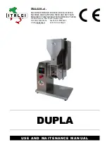 Preview for 1 page of Italgi Dupla Use And Maintenance Manual