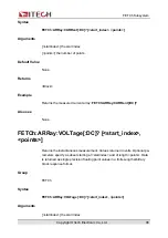 Preview for 111 page of ITech IT8000 Series Programming Manual