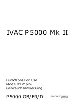 Preview for 1 page of IVAC P5000 Mk II Directions For Use Manual