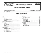 iWorX LCI2 Installation Manual preview