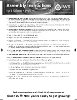 Preview for 4 page of IWS Dripper System Assembly Instructions