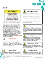 Preview for 4 page of IXOM GridBee GF2500 Owner'S Manual