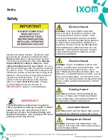 Preview for 4 page of IXOM ResidualHQ Control Manual